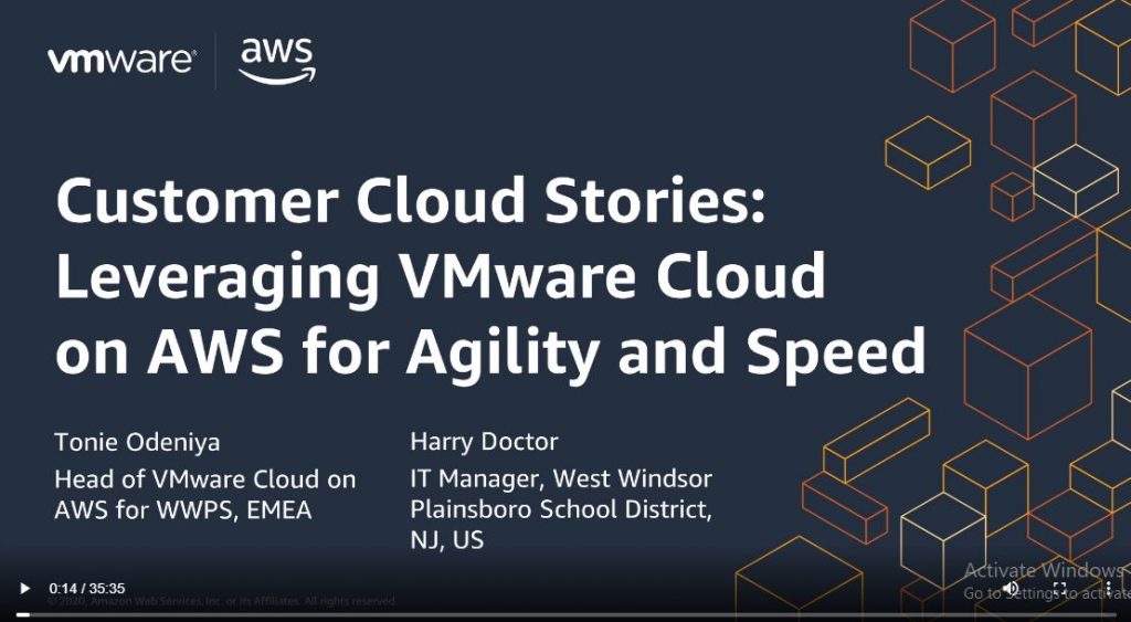 Customer Cloud Stories: Leveraging VMware Cloud™ on AWS for Agility  and  Speed