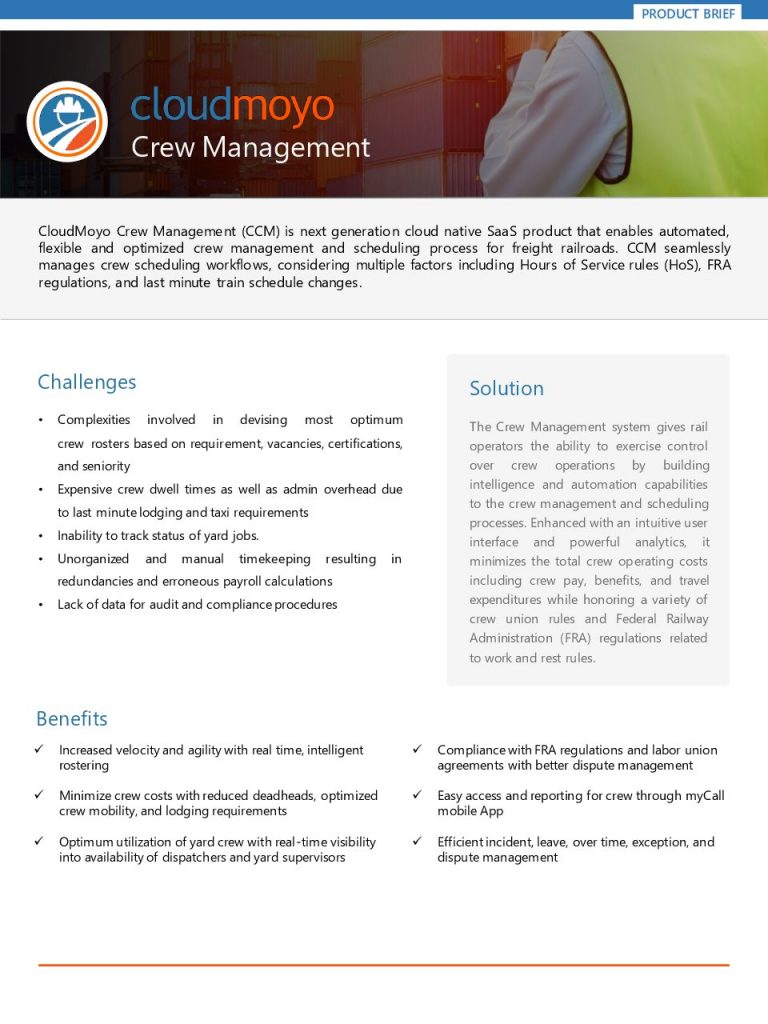 Cloud Moyo Crew Management Product Brief