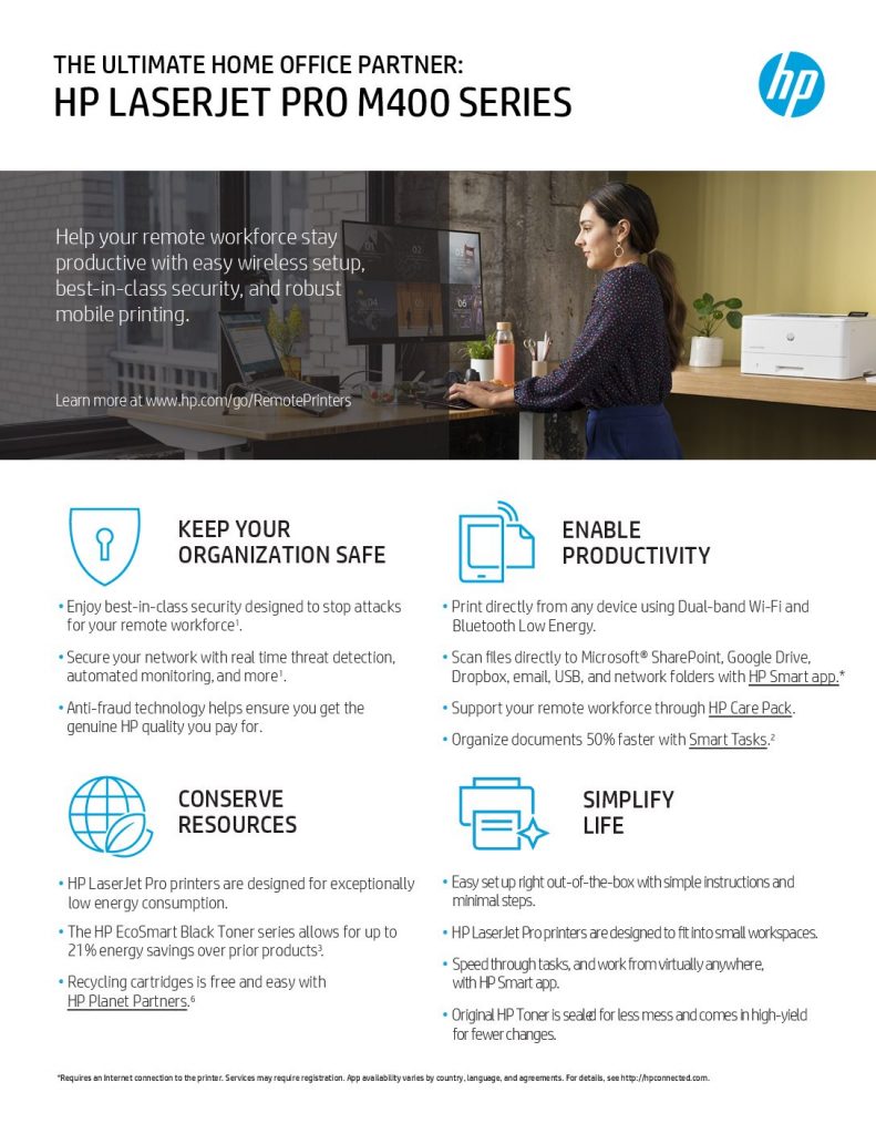 HP LaserJet Pro 400 Series Printers offer Best in Class Security for your Home or Office