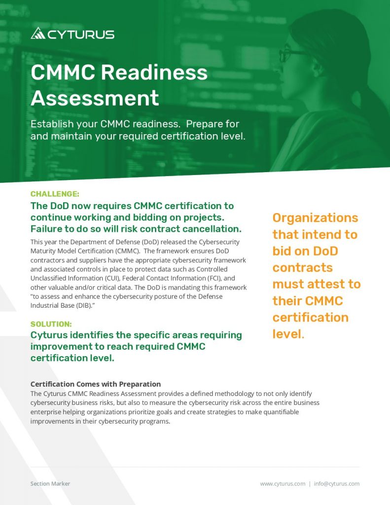 CMMC Readiness Assessment