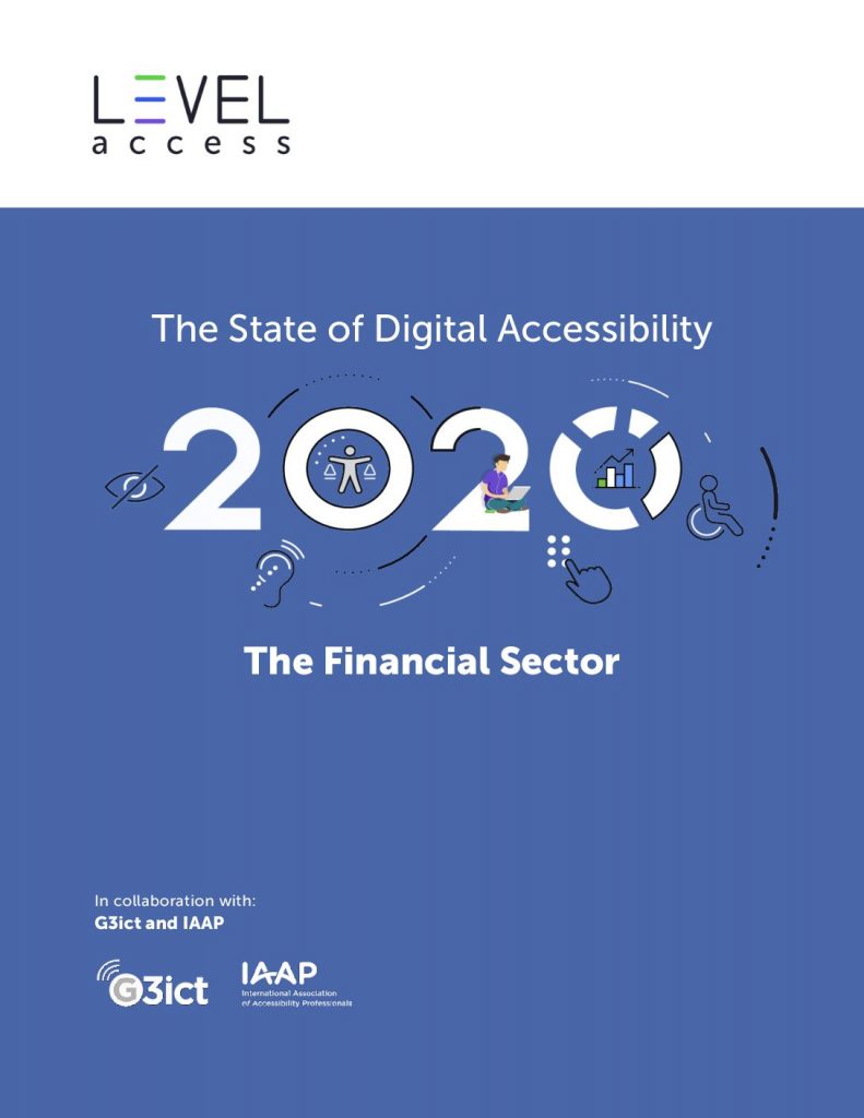 The State of Digital Accessibility Report 2020 – Financial Sector