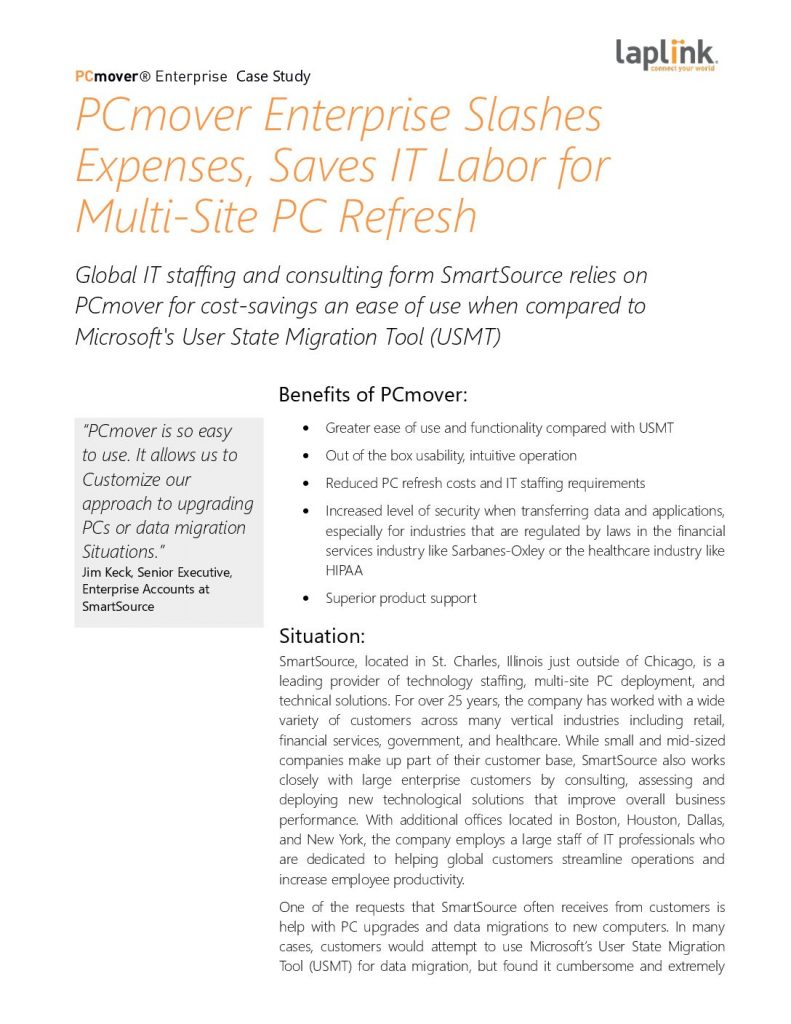 MSP SmartSource Slashed Expenses, Saved IT Labor for Multi-Site PC Refresh