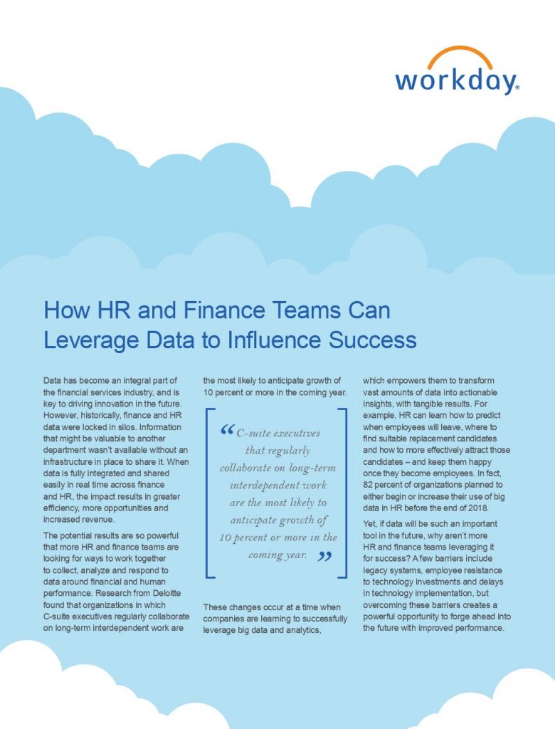 How HR and Finance Teams Can Leverage Data to Influence Success