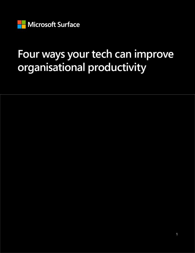 Four ways your tech can improve organizational productivity