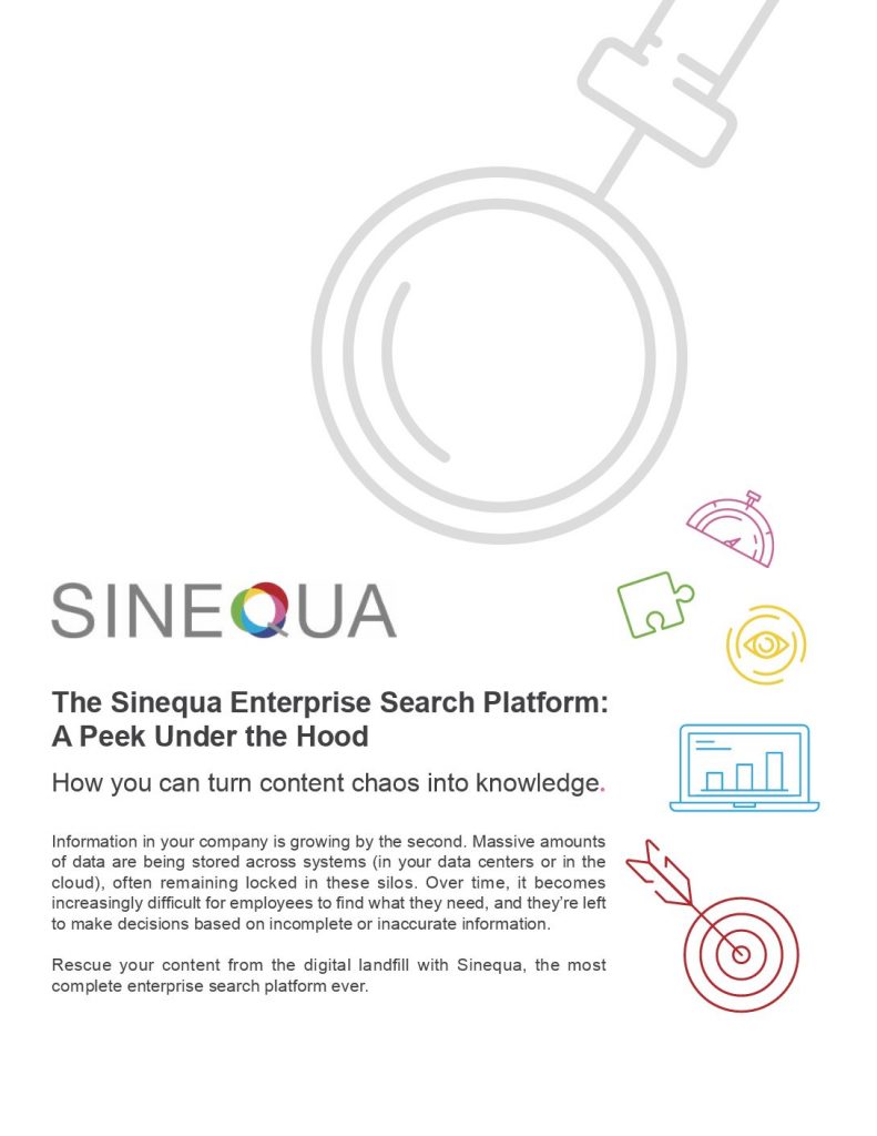 Sinequa, a Peek Under the Hood