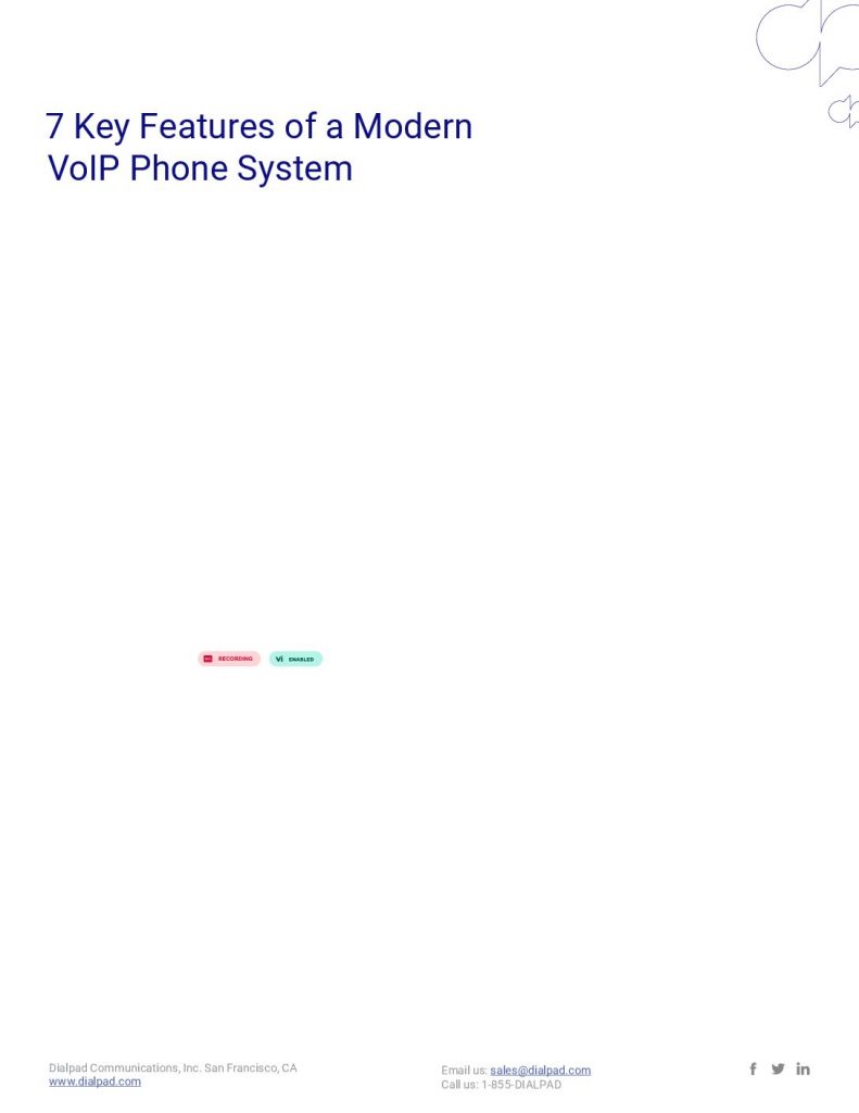 7 Key Features of a Modern VoIP Phone System
