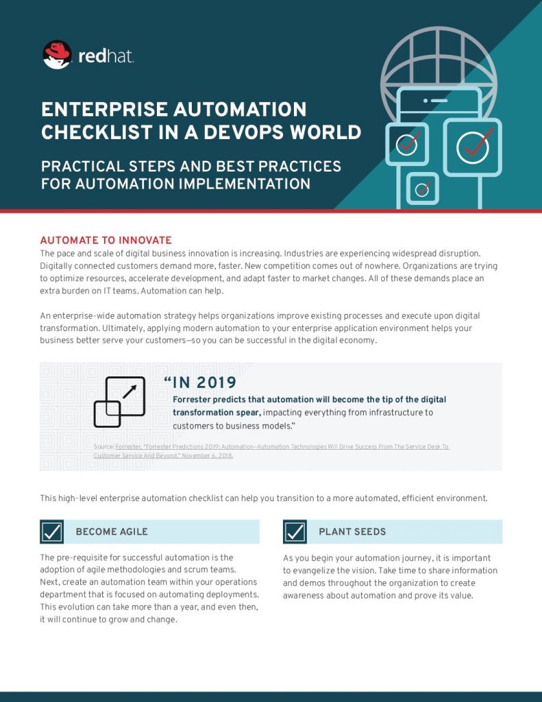 Enterprise Automation Checklist In A DevOps World