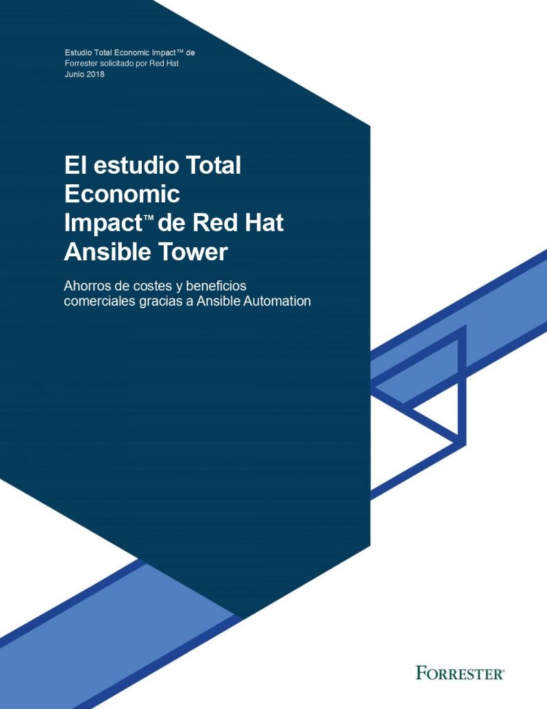 Infografía del impacto económico total de Ansible Tower de Red Hat