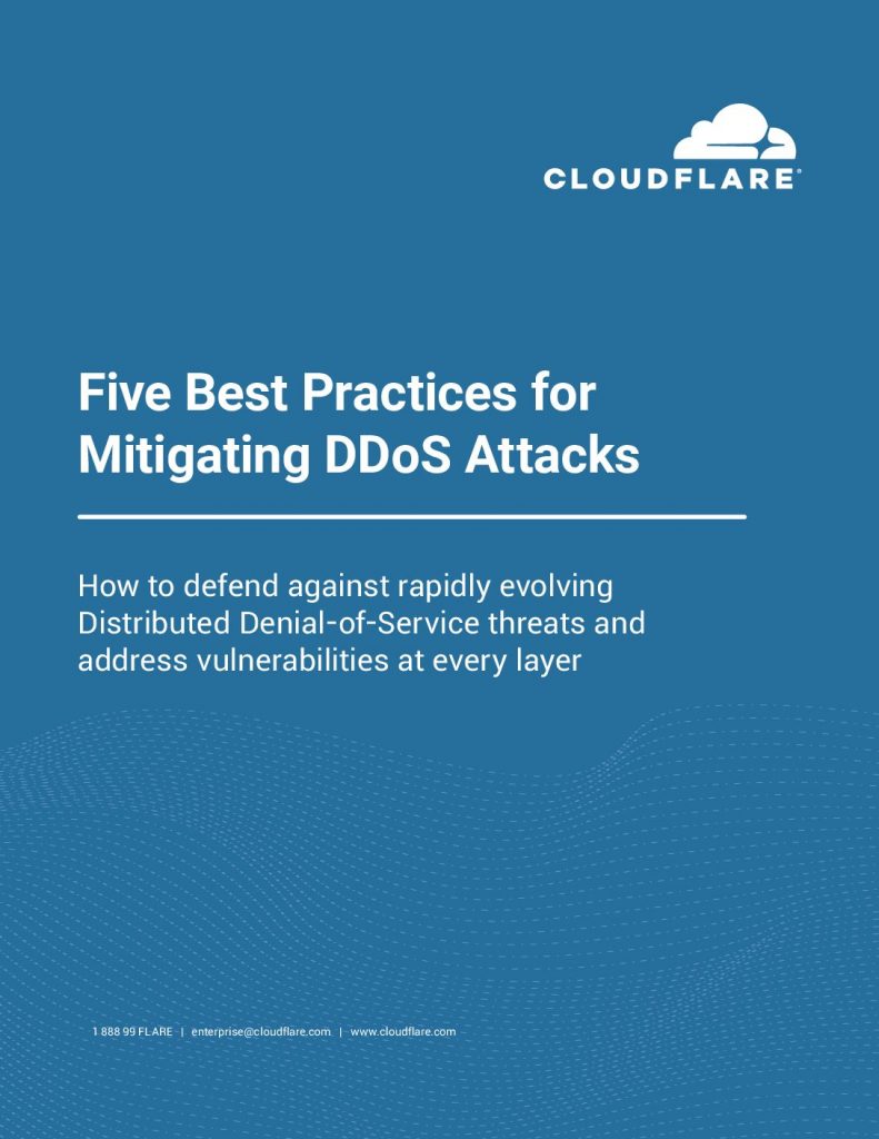 5 Best practices for DDoS Mitigation