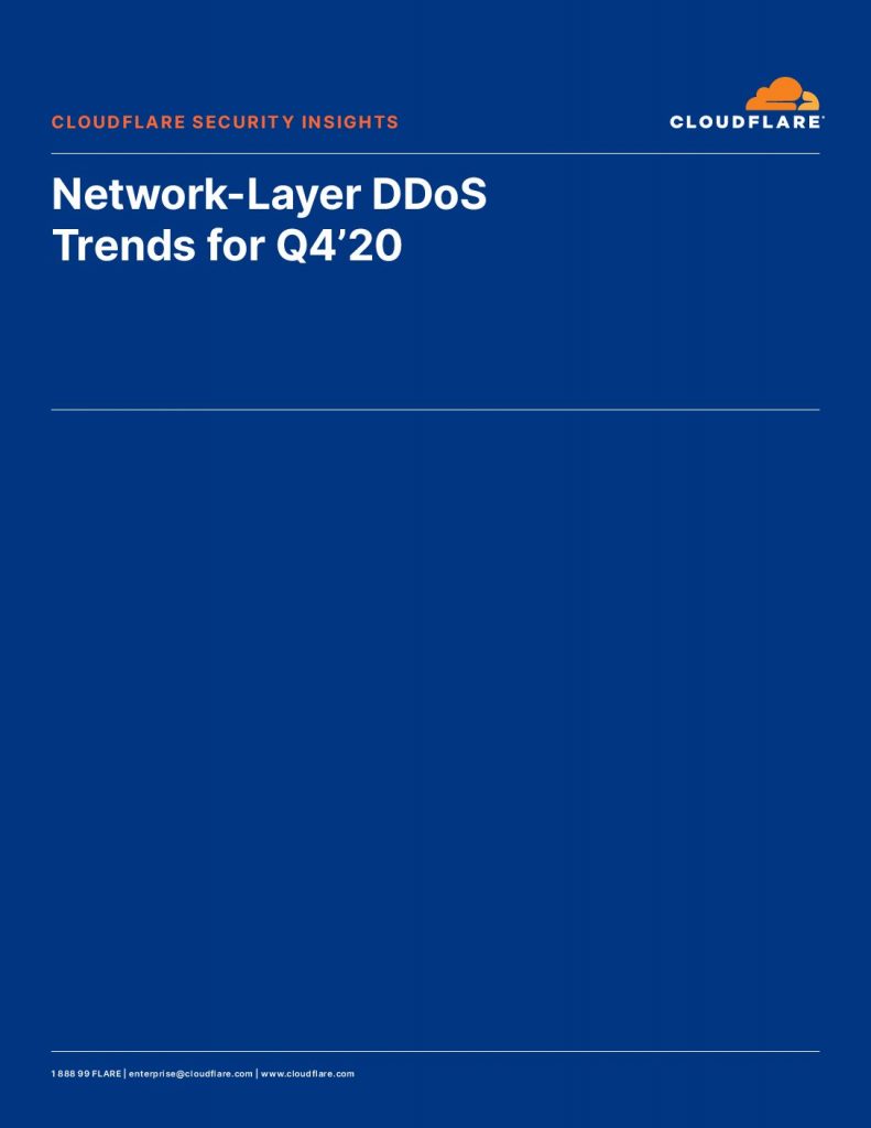 Network-Layer DDoS Attack Trends for Q4’20