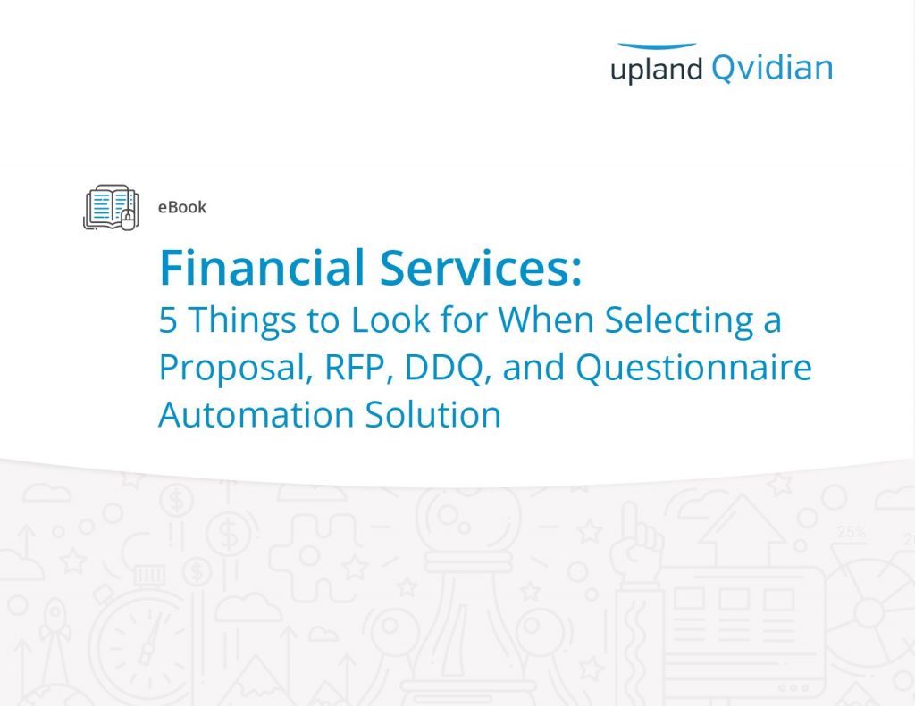 eBook: Financial Services: How to Select RFP and Proposal Automation Software