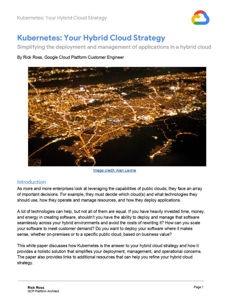 Kubernetes: Your Hybrid Cloud Strategy