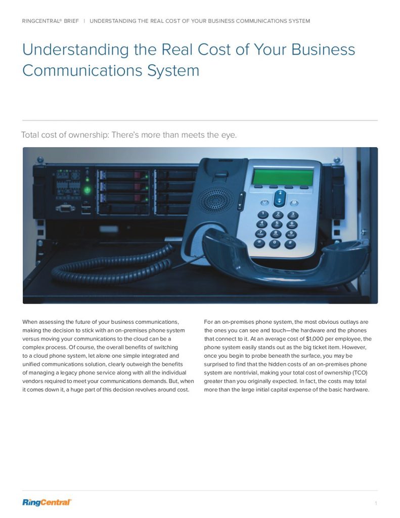 Understanding the Real Cost of Your Business Communications System