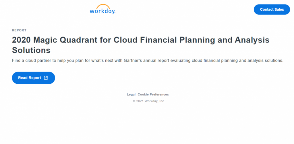 2020 Magic Quadrant for Cloud Financial Planning and Analysis Solutions