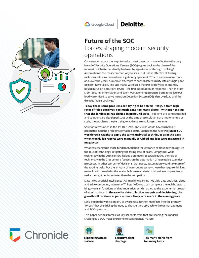Forces Shaping Modern Security Operations