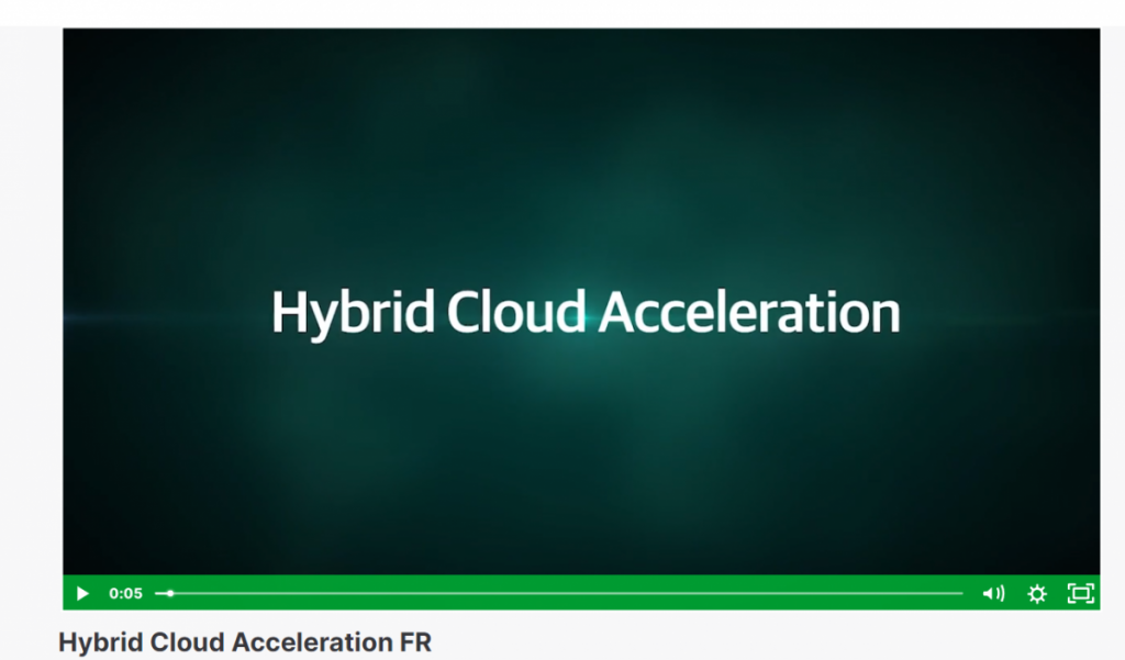 Démonstrations cloud d’une durée de 5 minutes: Accélération du cloud hybride