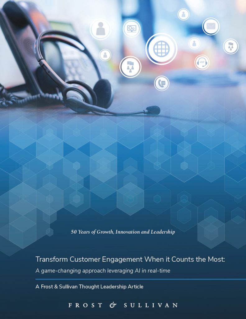 Transform Customer Engagement When it Counts the Most: A game- changing approach leveraging AI in real-time