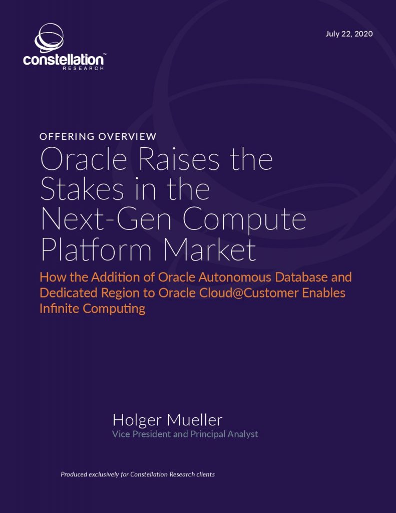 Constellation Research: Oracle Raises the Stakes in the Next-Gen Compute Platform Market