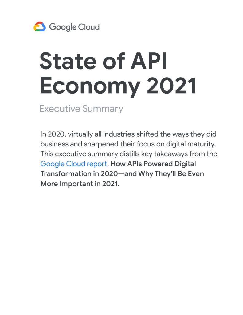 State of API Economy 2021