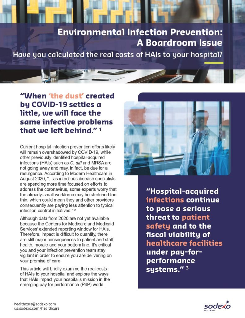 Environmental Infection Prevention: A Boardroom Issue