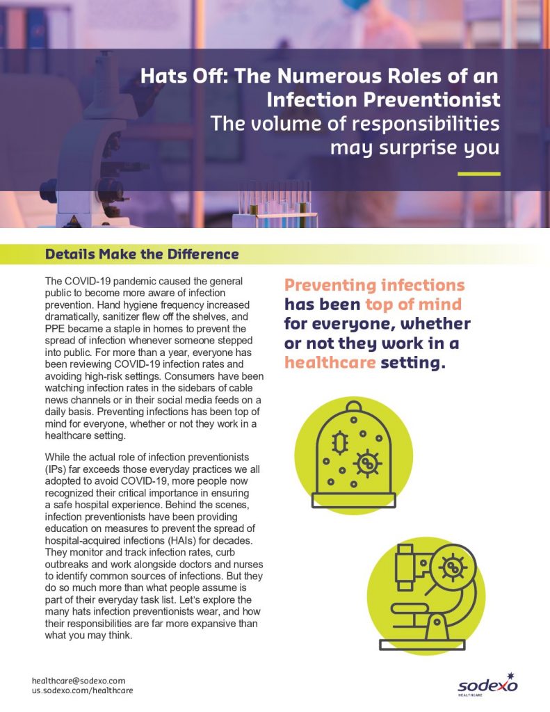 Hats Off: The Numerous Roles of an Infection Preventionist