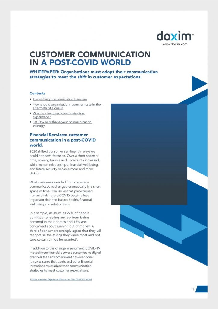 Customer Communication In A Post-Covid World
