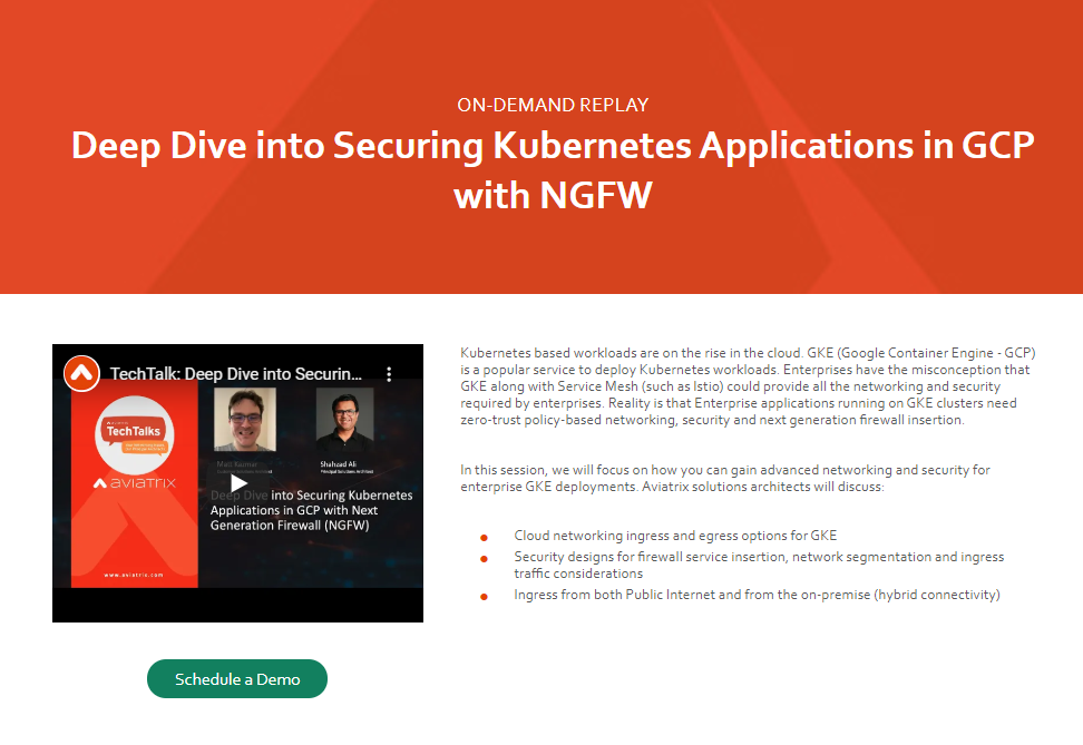 Deep Dive into Securing Kubernetes Applications in GCP with NGFW