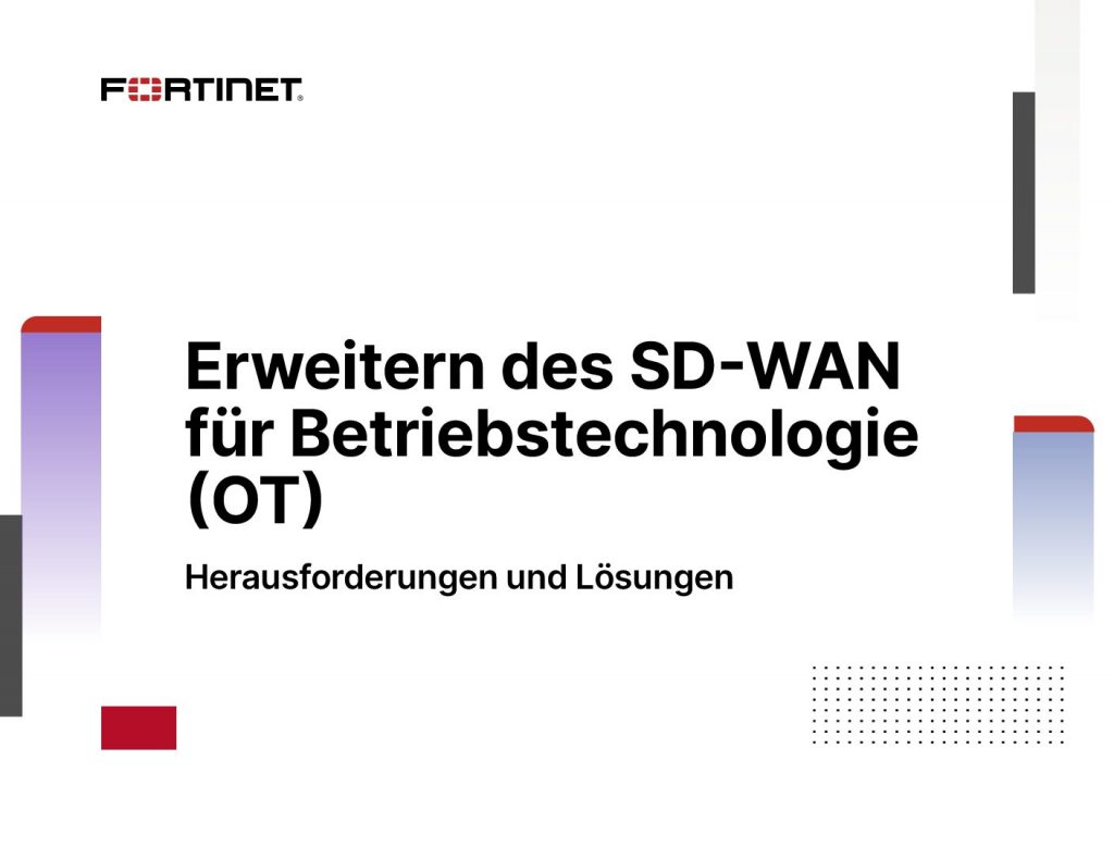 Erweitern des SD- WAN für Betriebstechnologie (OT)