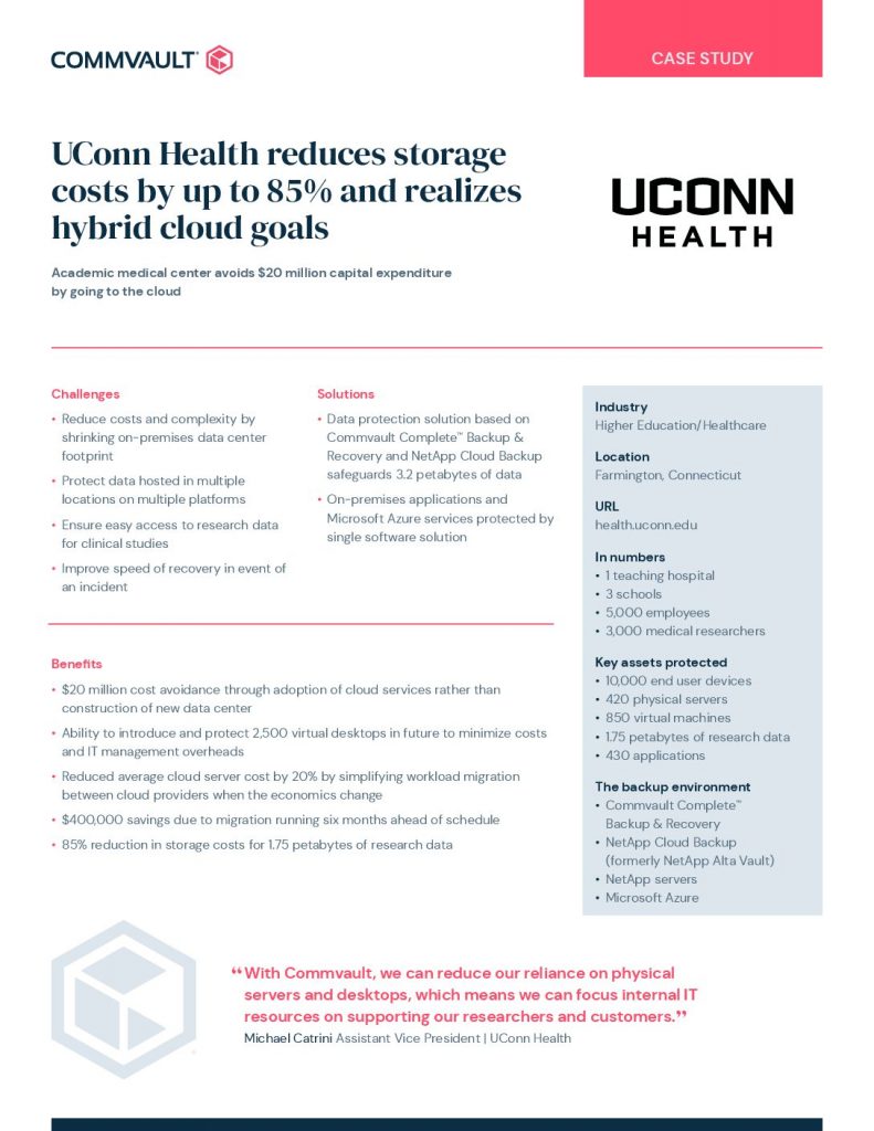 Case Study: UConn Health