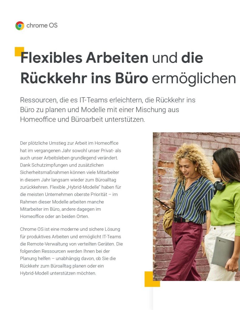 Flexibles Arbeiten und die Rückkehr ins Büro ermöglichen