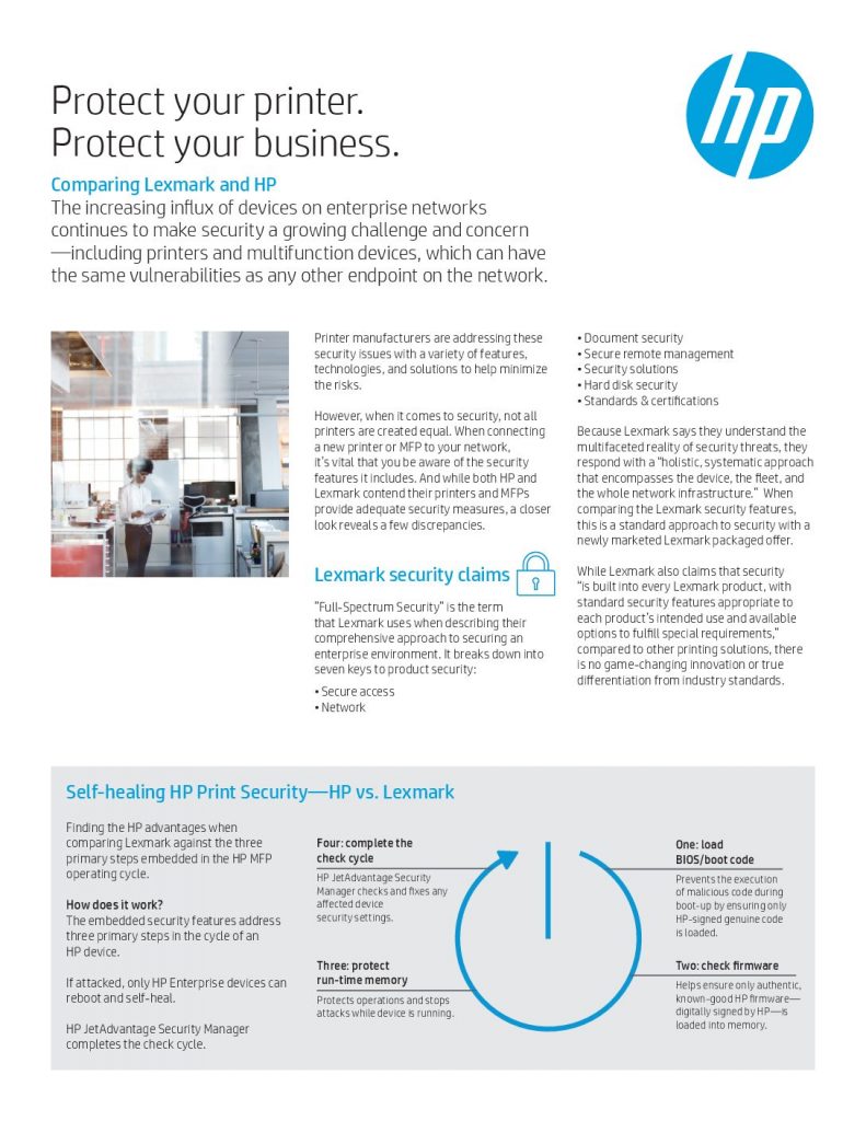 Comparing Lexmark and HP