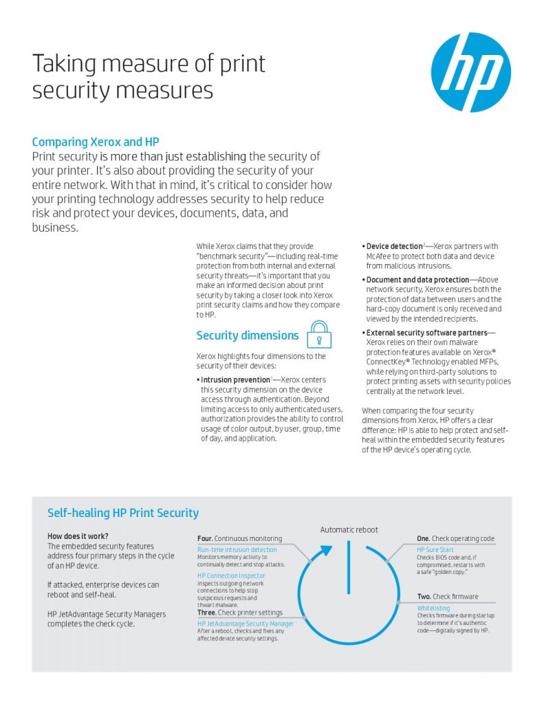 Comparing Xerox and HP