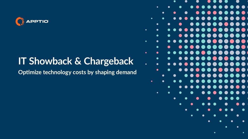 IT Showback  and  Chargeback