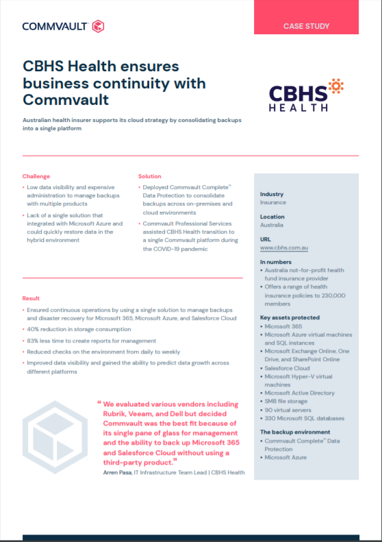 CBHS Health Case Study