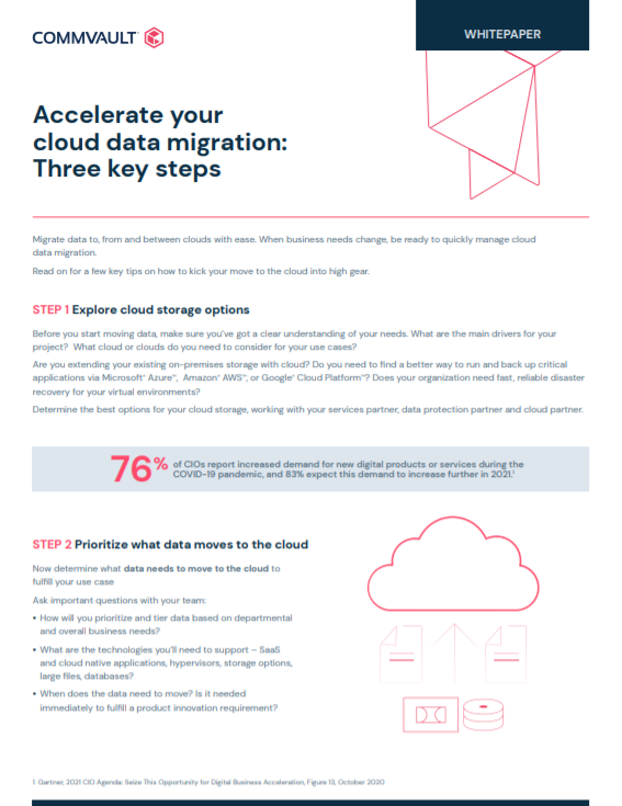 Accelerate your cloud data migration: Three key steps