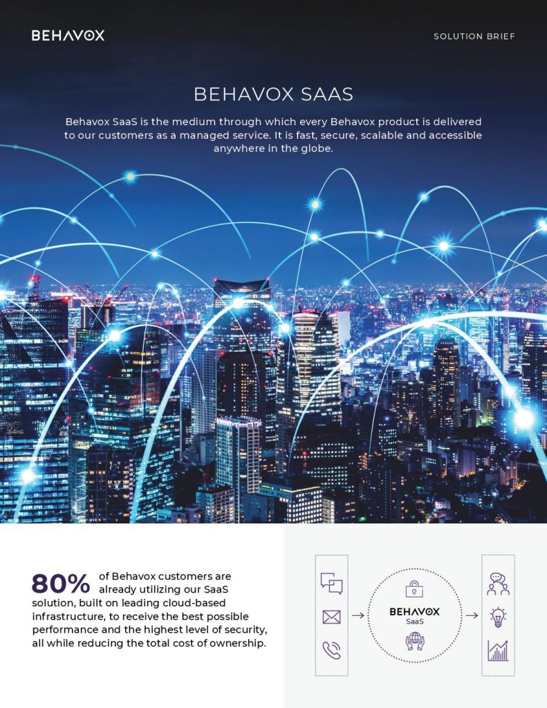 WHY LEADING FINANCIAL INSTITUTIONS CHOOSE BEHAVOX SAAS