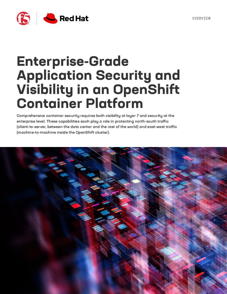 Enterprise- Grade Application Security and Visibility in an OpenShift Container Platform