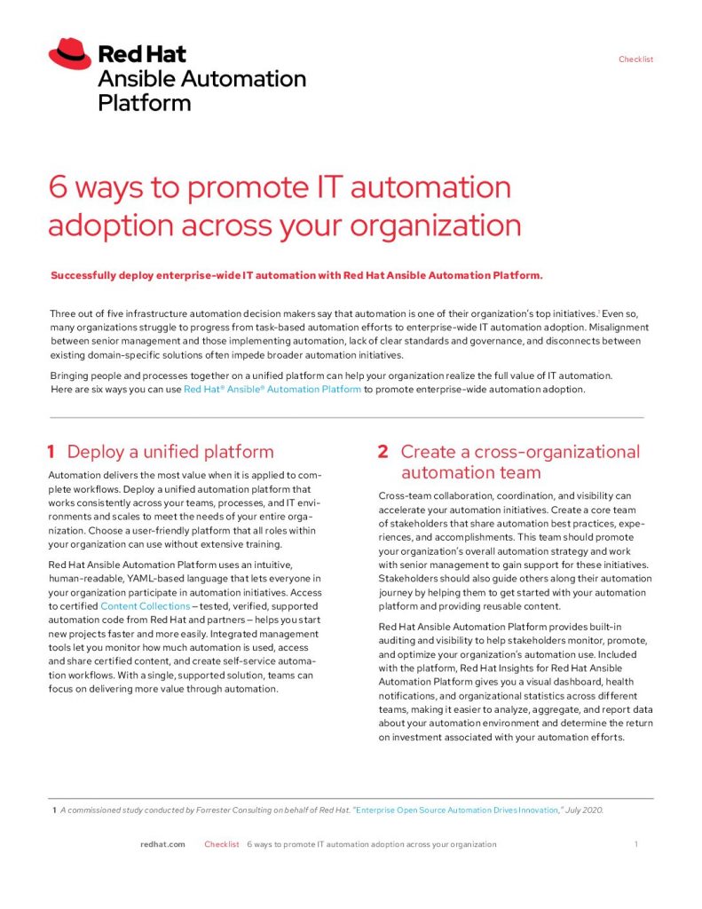 6 ways to promote IT automation adoption across your organization