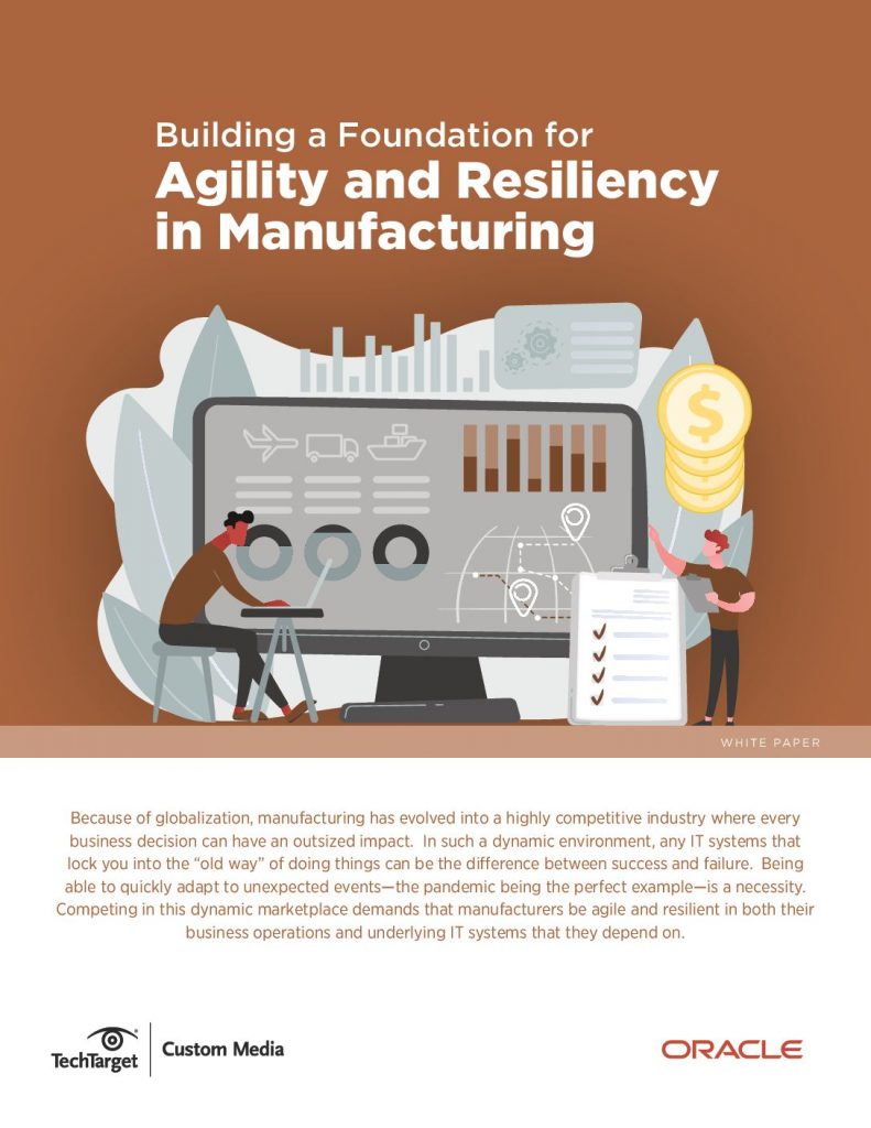 Building a Foundation for Agility and Resiliency in Manufacturing