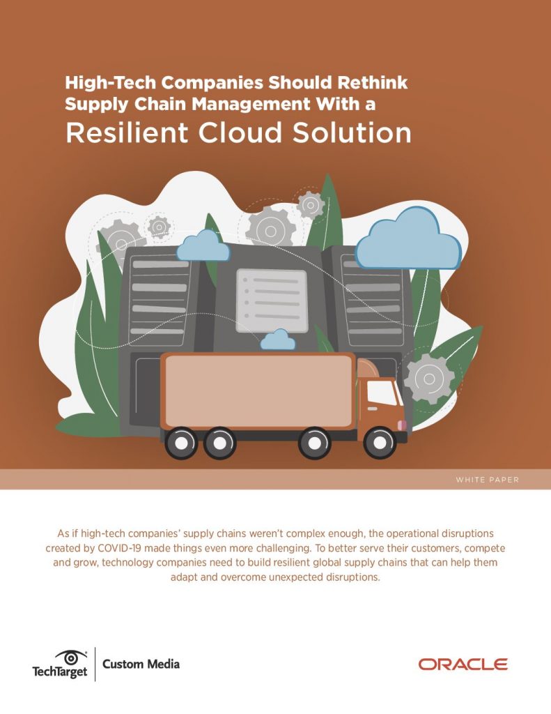 High Tech Companies Should Rethink Supply Chain Management with a Resilent Cloud Solution