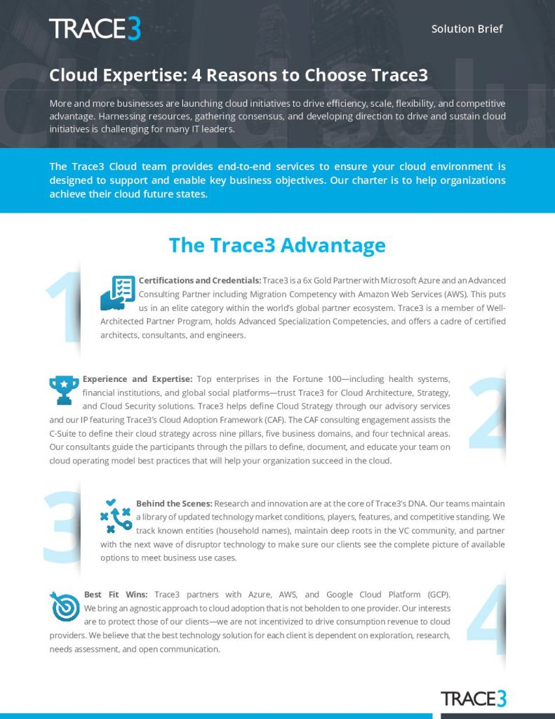 Explore Trace3 Cloud Solutions and Get a Free Pair of Apple AirPods or a Sonos Speaker