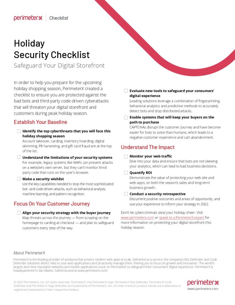 Holiday Security Checklist