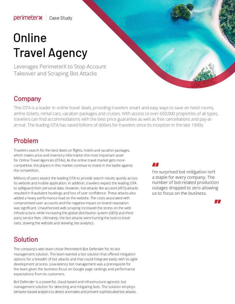 Online Travel Agency Case Study