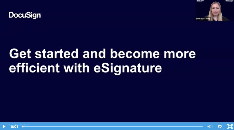 Get started and become more efficient with eSignature