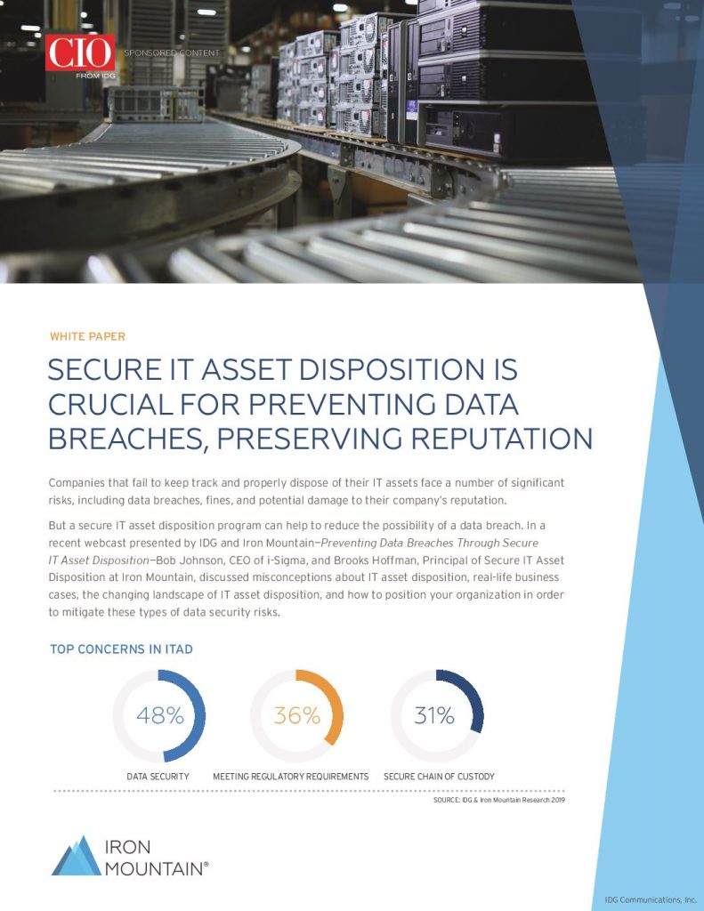 Secure IT Asset Disposition Is Crucial For Preventing Data Breaches, Preserving Reputation