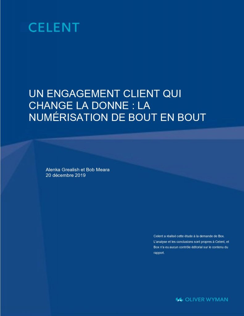 Un engagement client qui change la donne : la numérisation de bout en bout