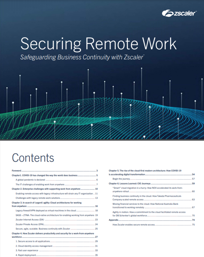 Securing Remote Work Safeguarding Business Continuity with Zscaler