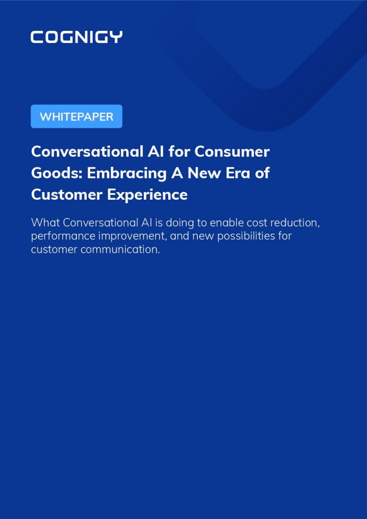 Conversational AI for Consumer Goods: Embracing A New Era of Customer Experience