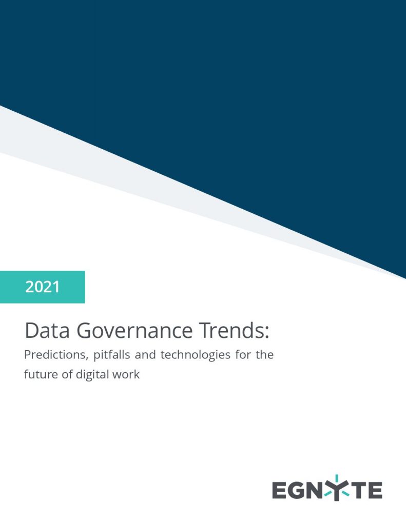 Data Governance Trends: Predictions, Pitfalls and Technologies for the Future of Digital Work