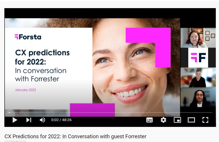 Prévisions 2022 en matière de CX : conversation avec Forrester